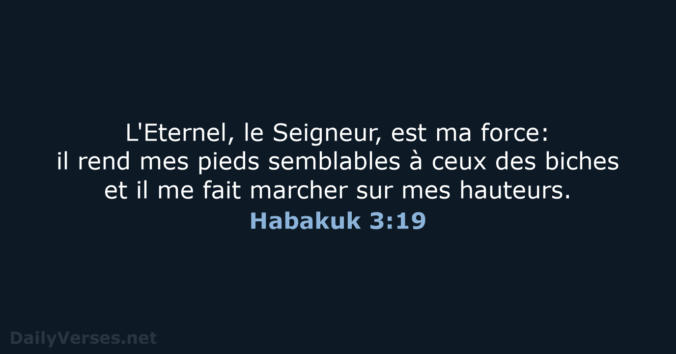 Habakuk 3:19 - SG21