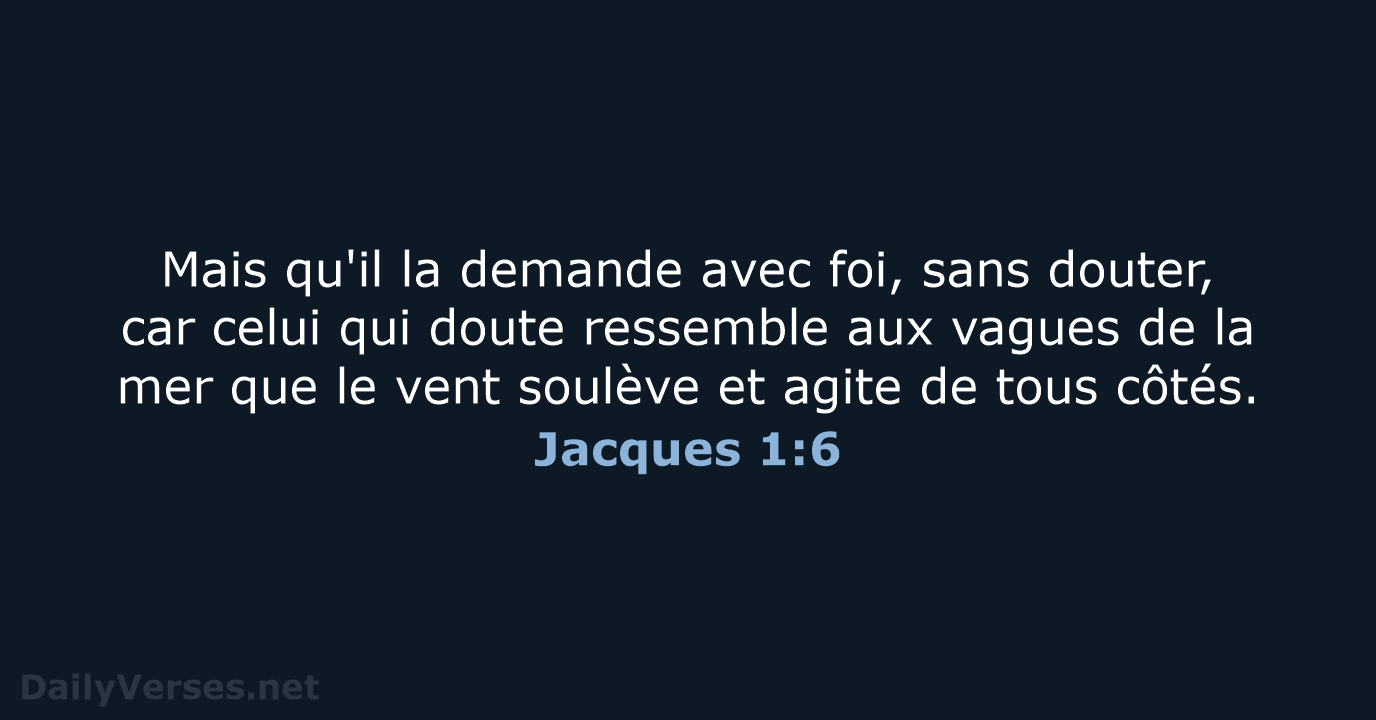 Jacques 1:6 - SG21