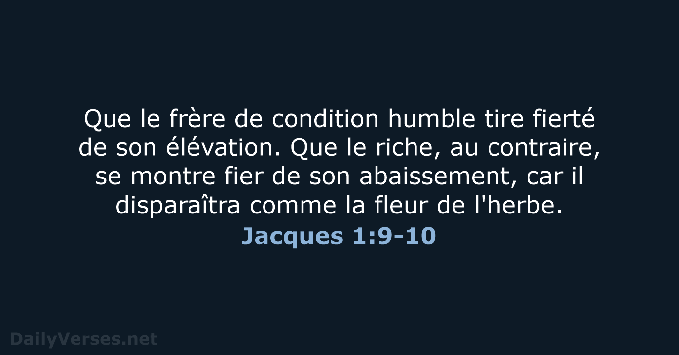 Jacques 1:9-10 - SG21