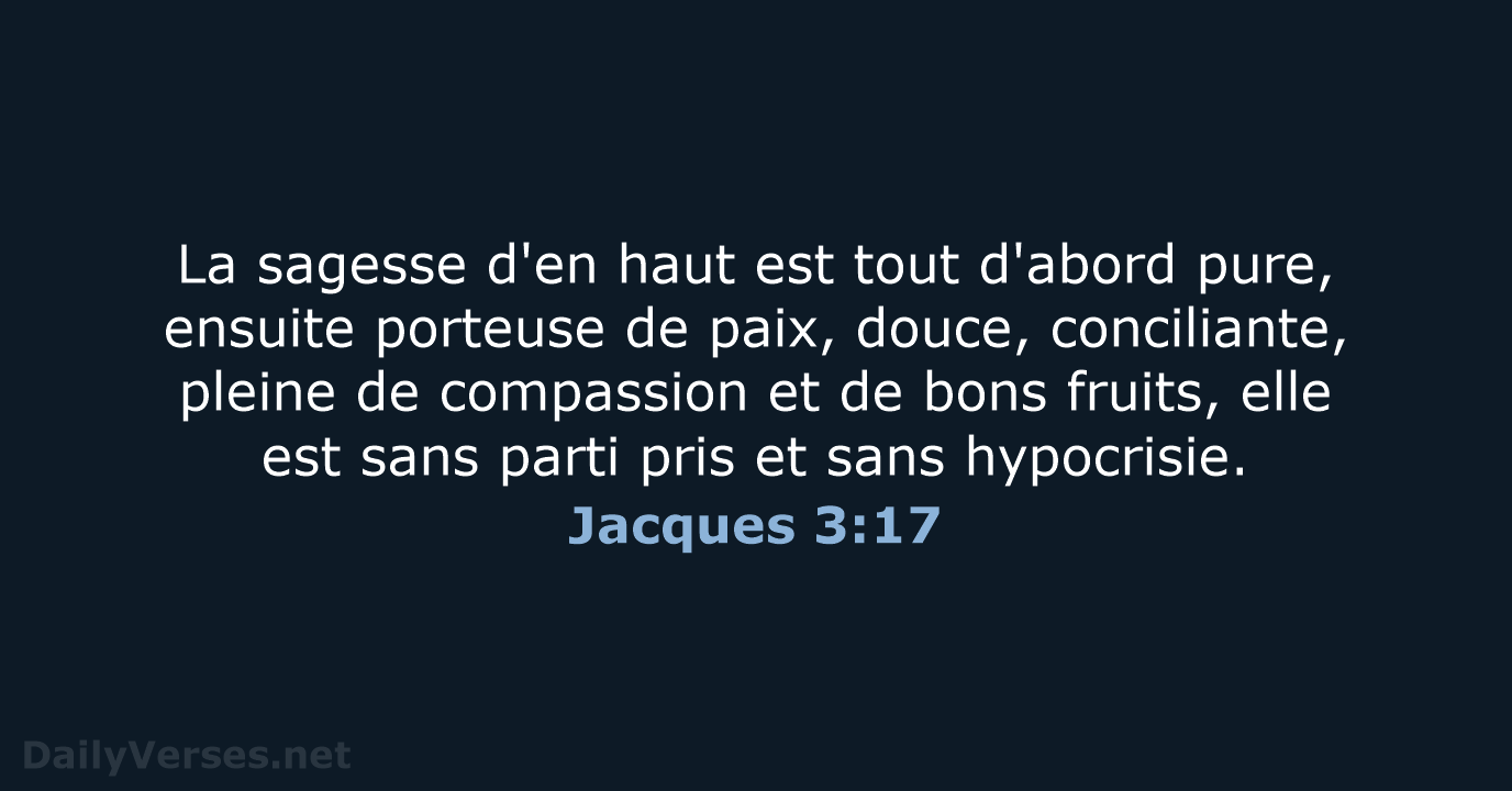 Jacques 3:17 - SG21