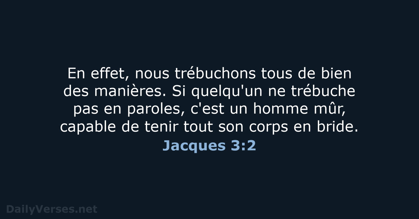 Jacques 3:2 - SG21