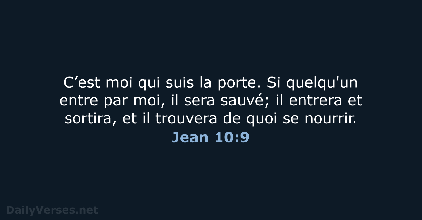 Jean 10:9 - SG21