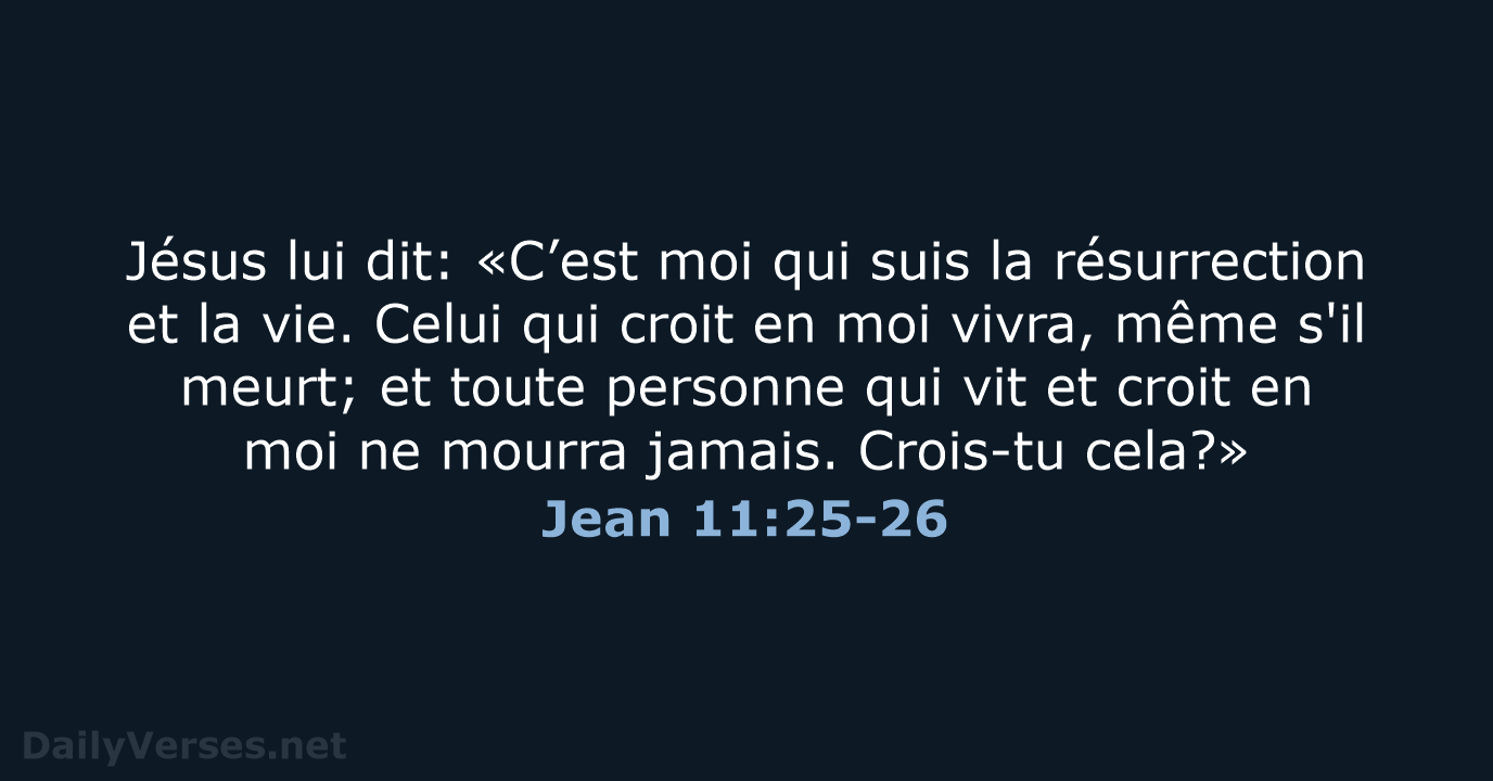 Jean 11:25-26 - SG21