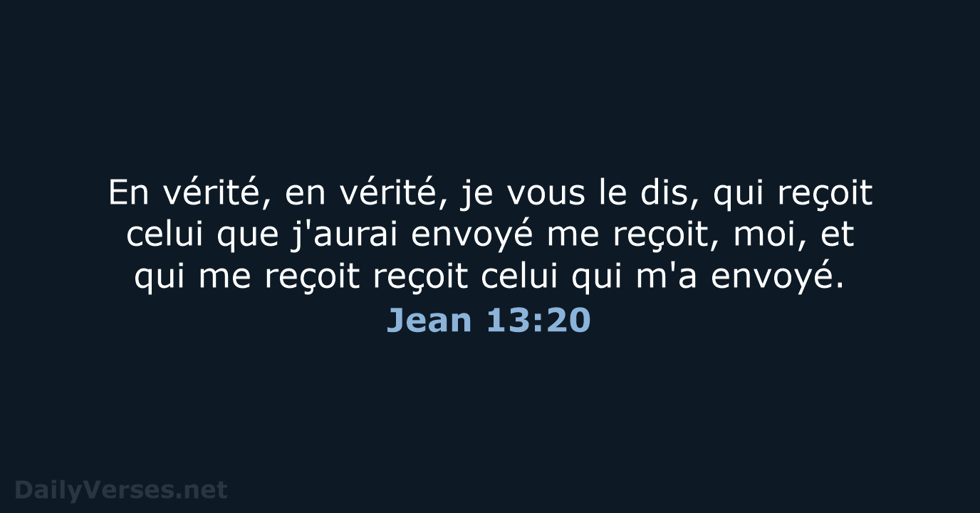 Jean 13:20 - SG21