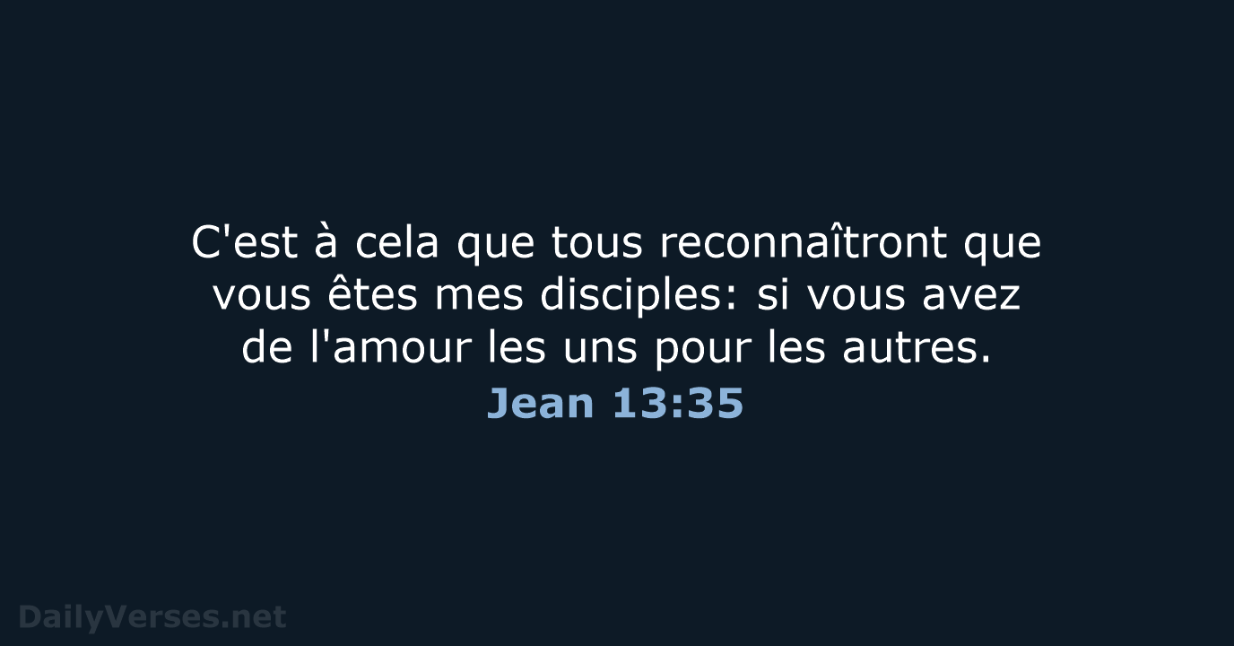 Jean 13:35 - SG21