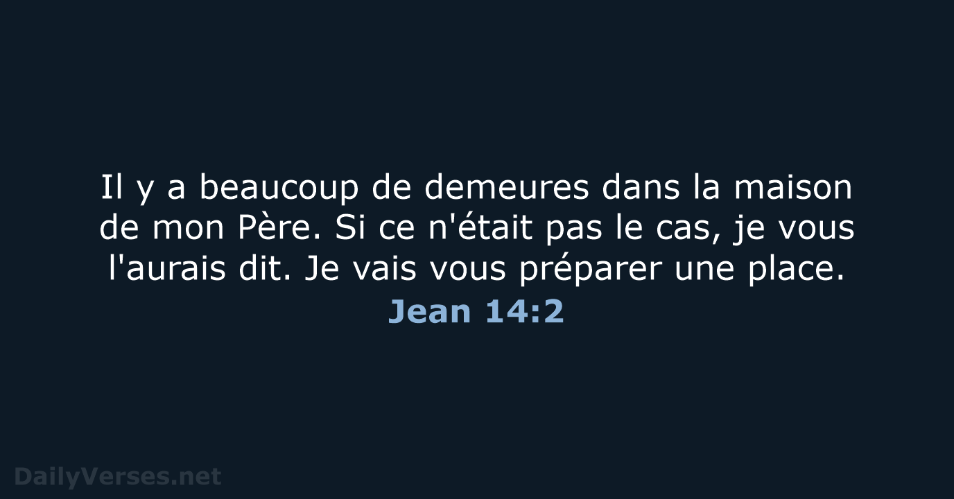 Jean 14:2 - SG21