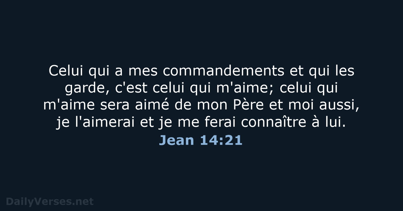 Jean 14:21 - SG21