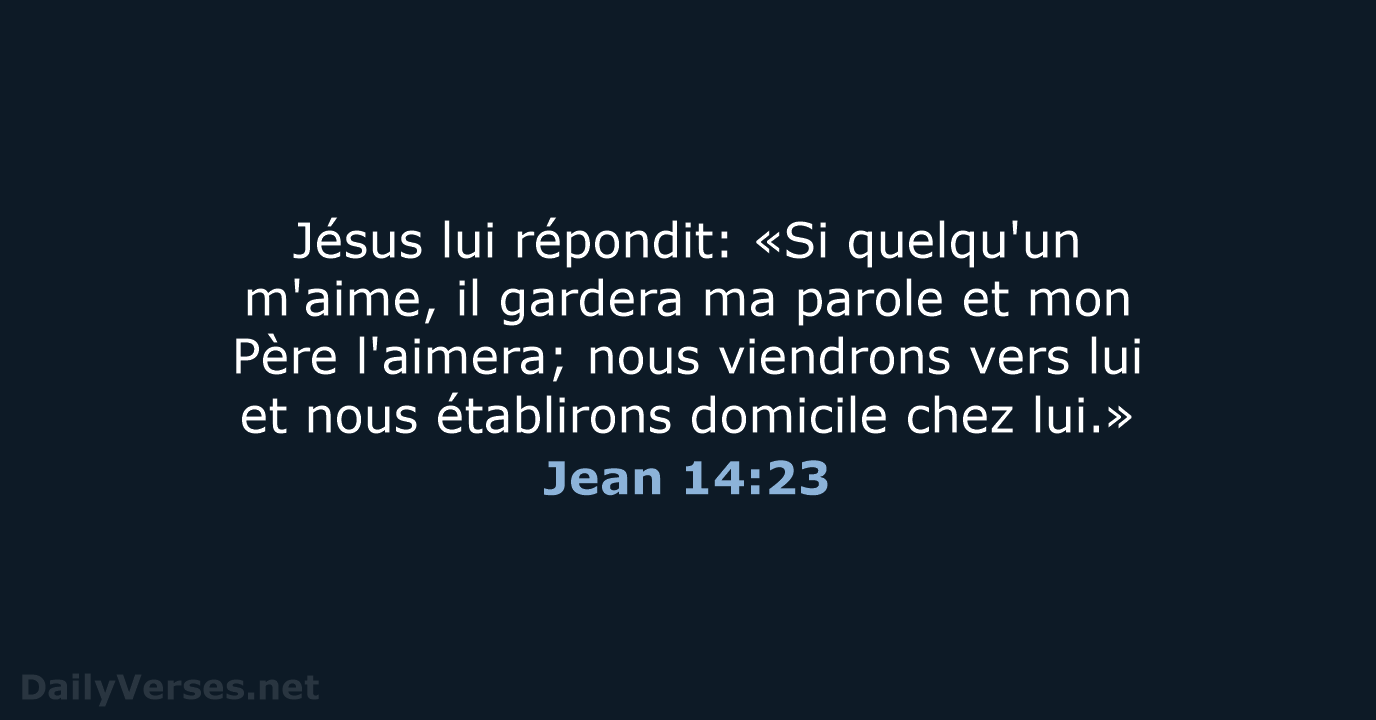 Jean 14:23 - SG21