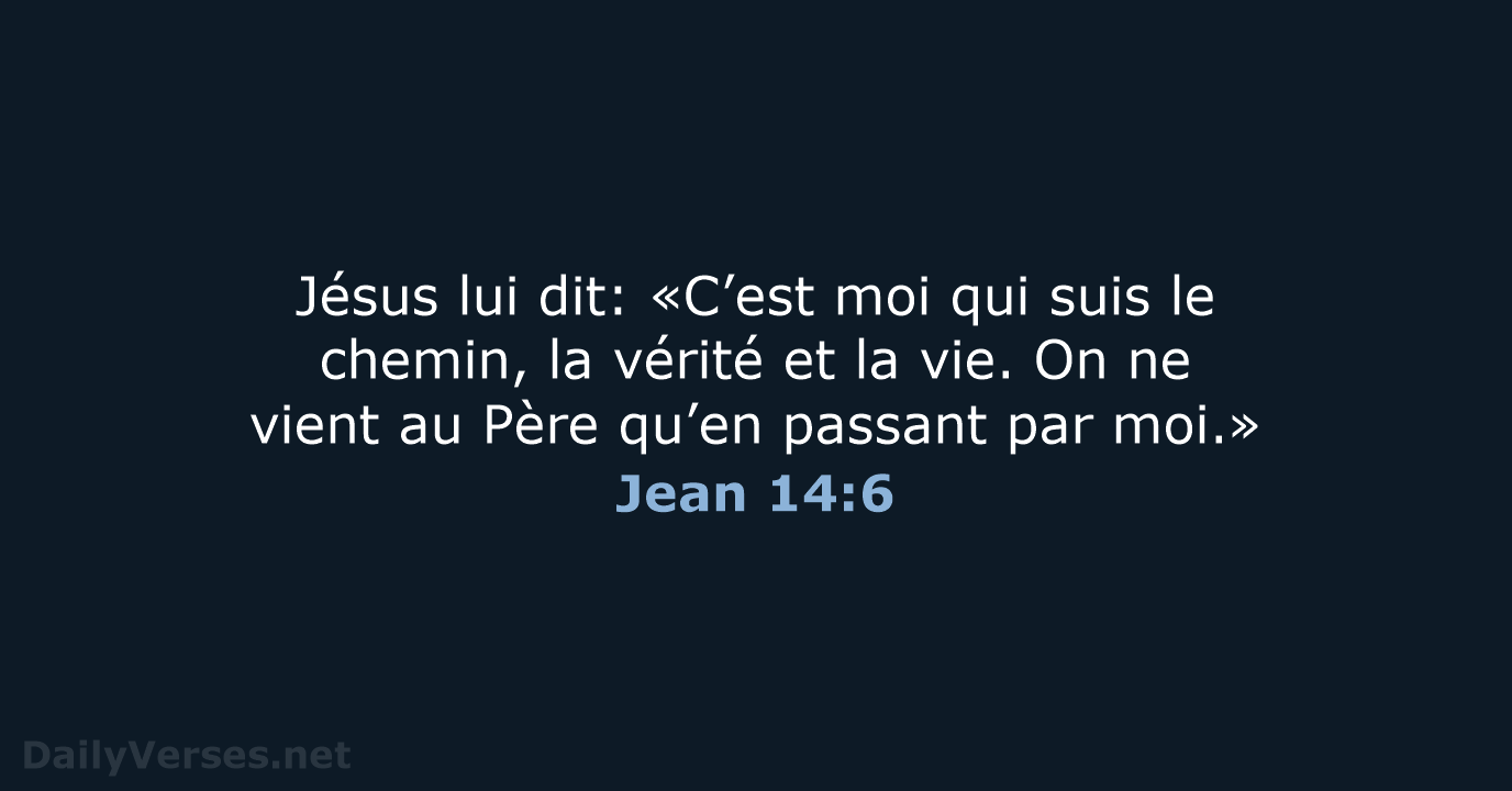 Jean 14:6 - SG21