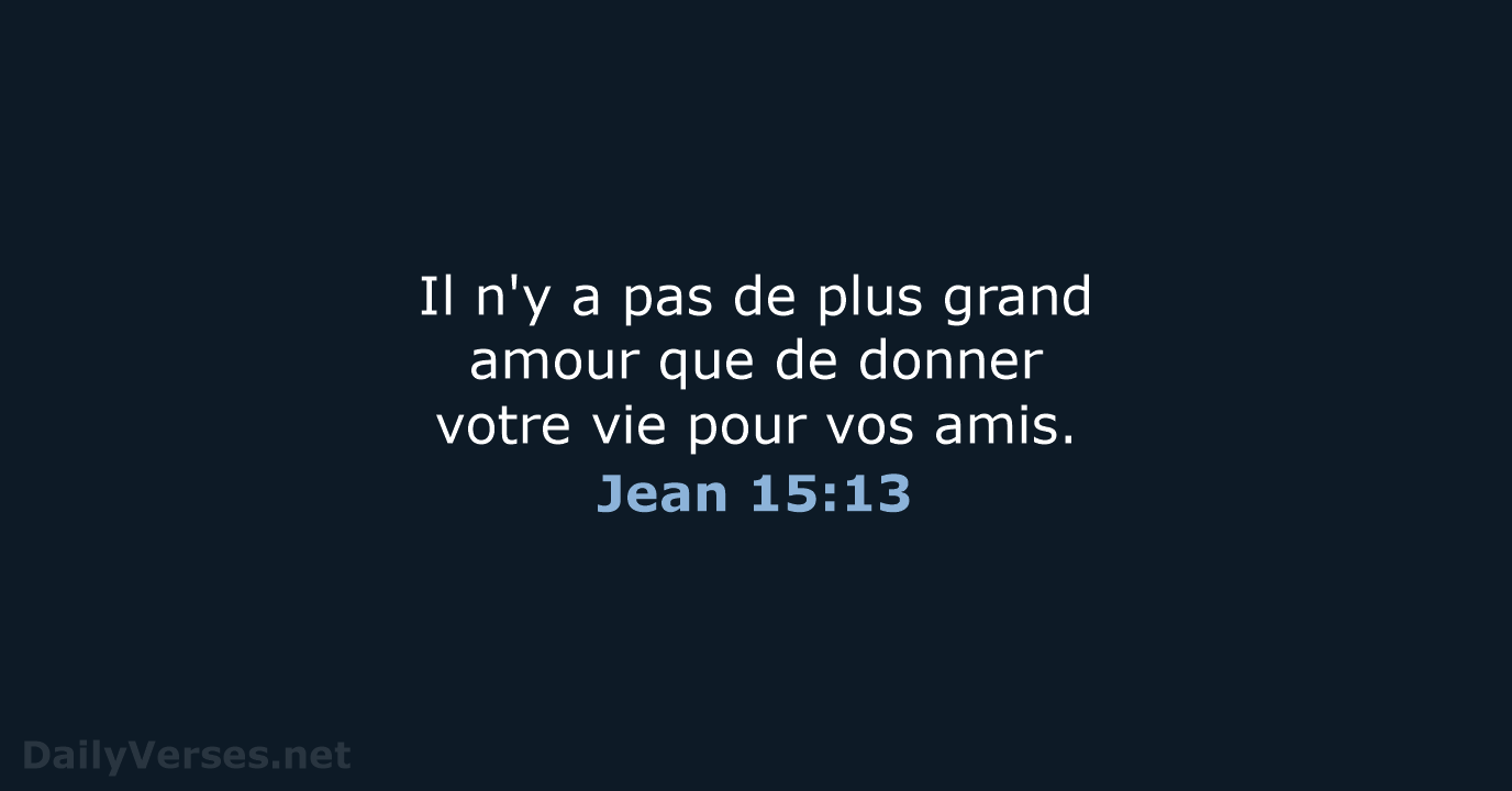Jean 15:13 - SG21