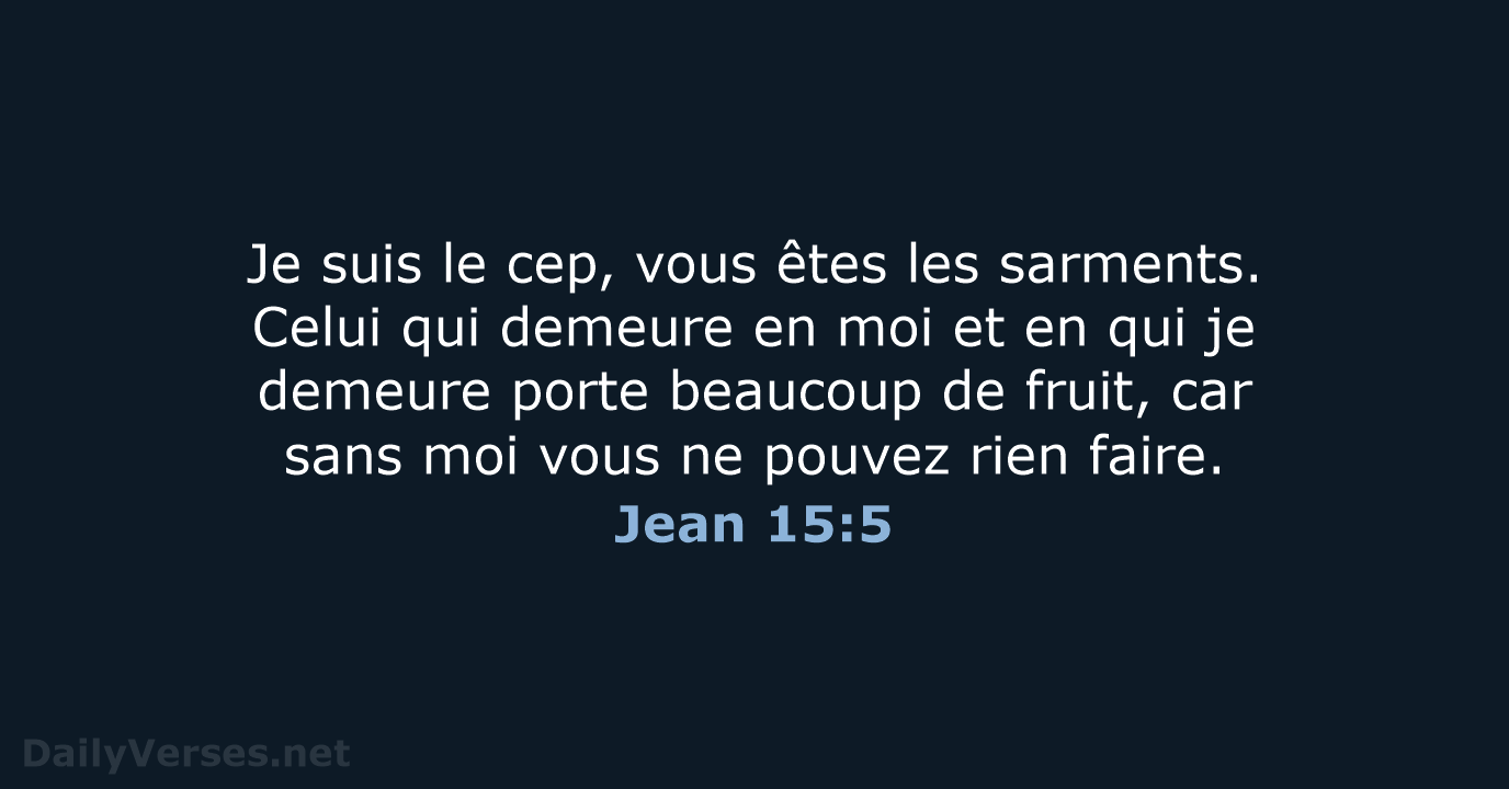 Jean 15:5 - SG21