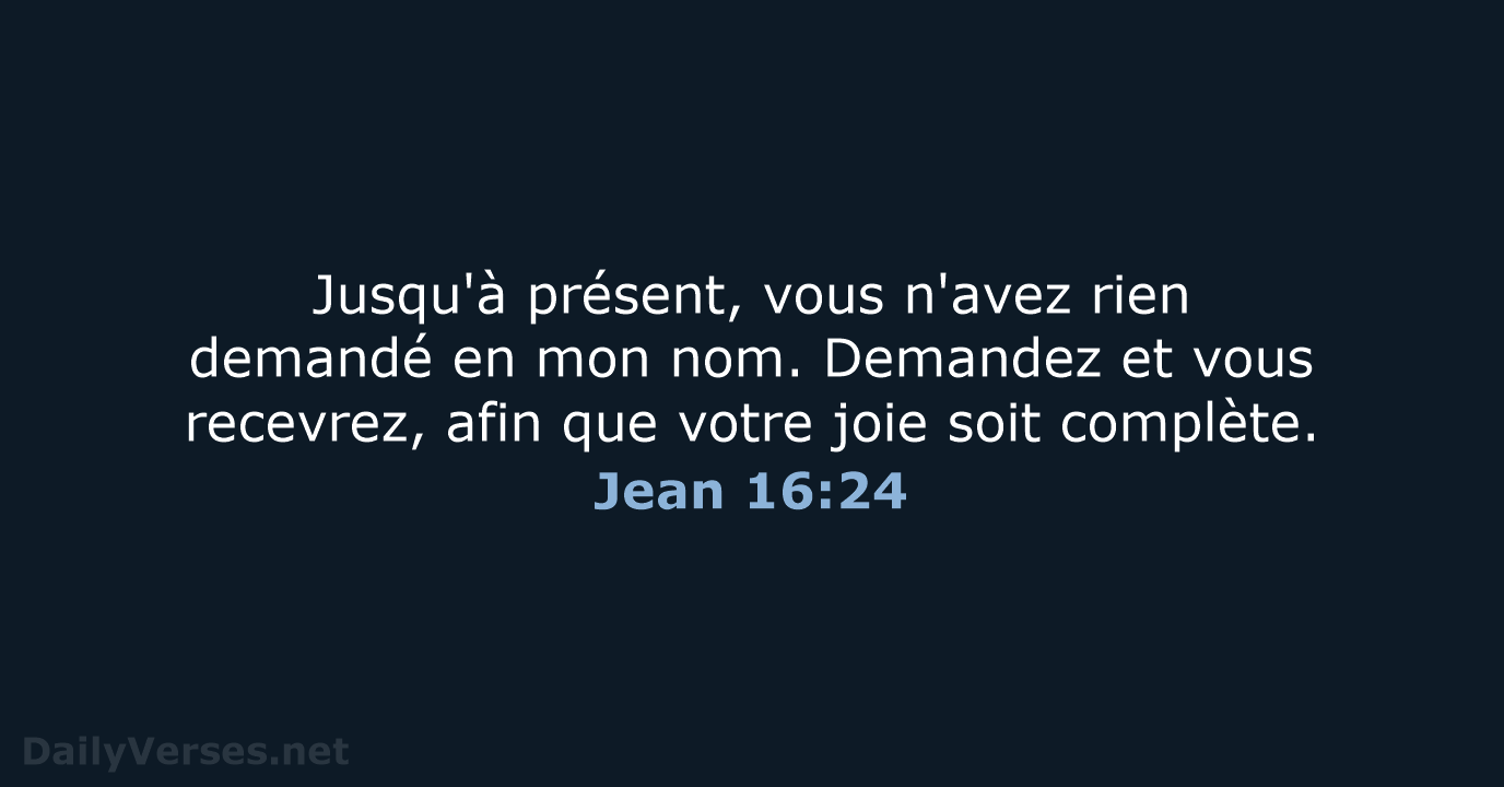 Jean 16:24 - SG21