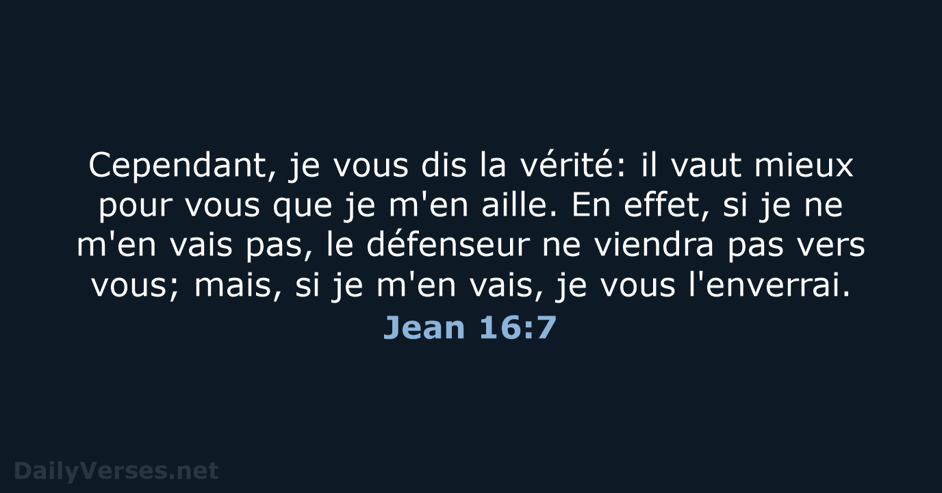 Jean 16:7 - SG21