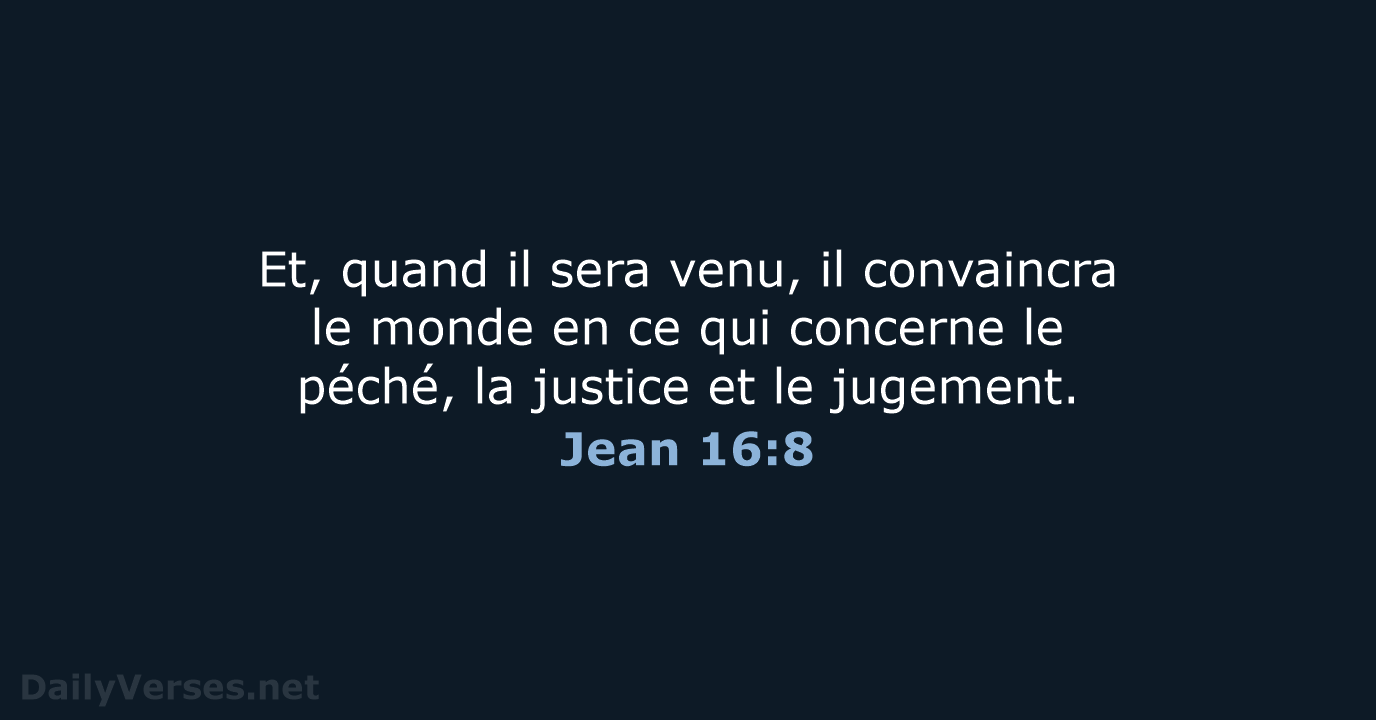 Jean 16:8 - SG21