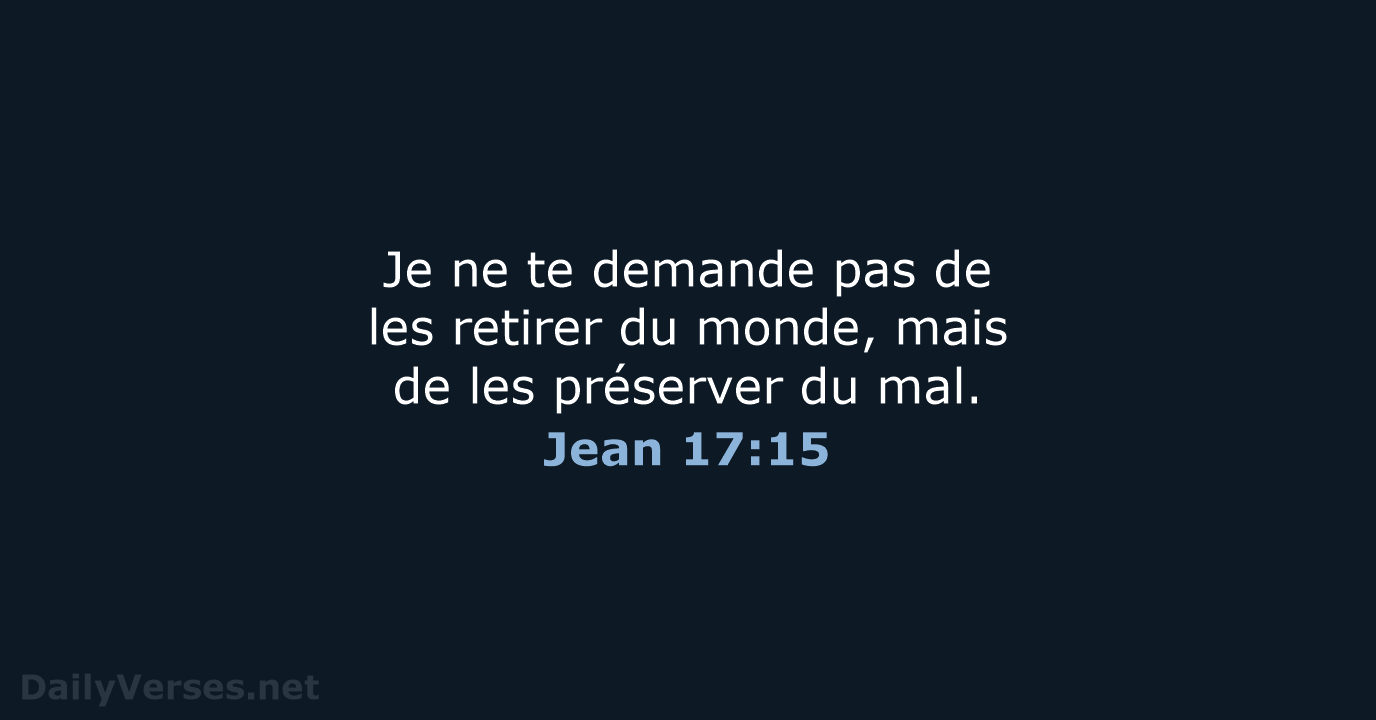Jean 17:15 - SG21