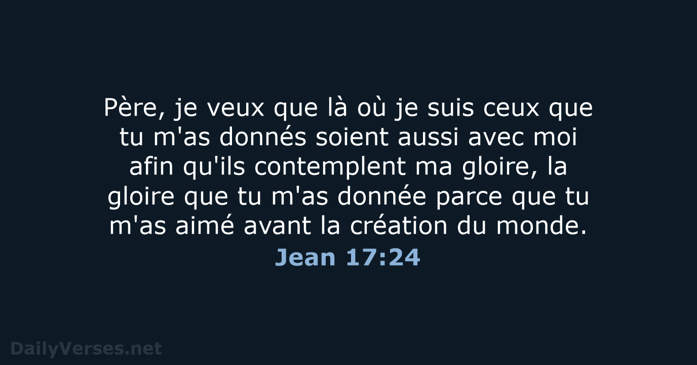 Jean 17:24 - SG21