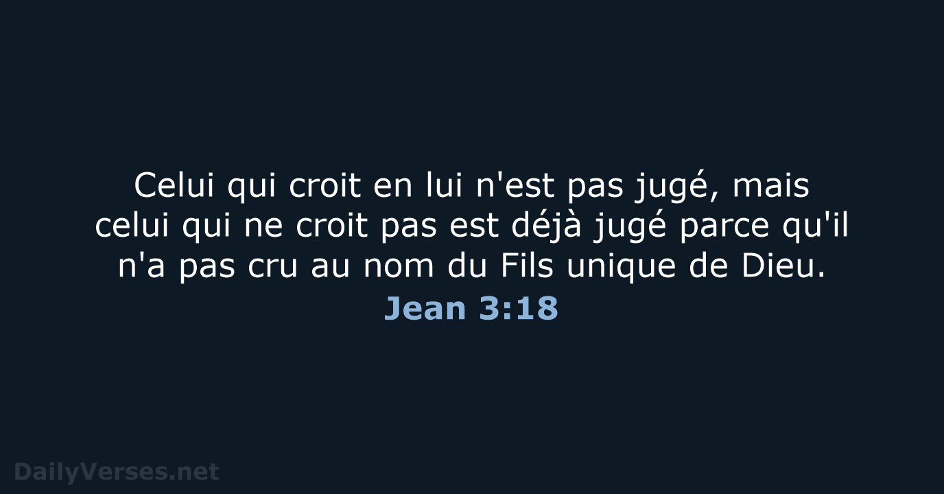 Jean 3:18 - SG21