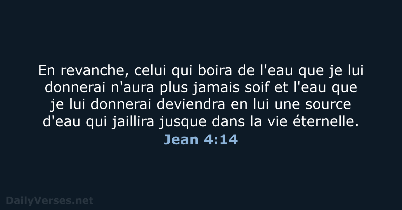 Jean 4:14 - SG21