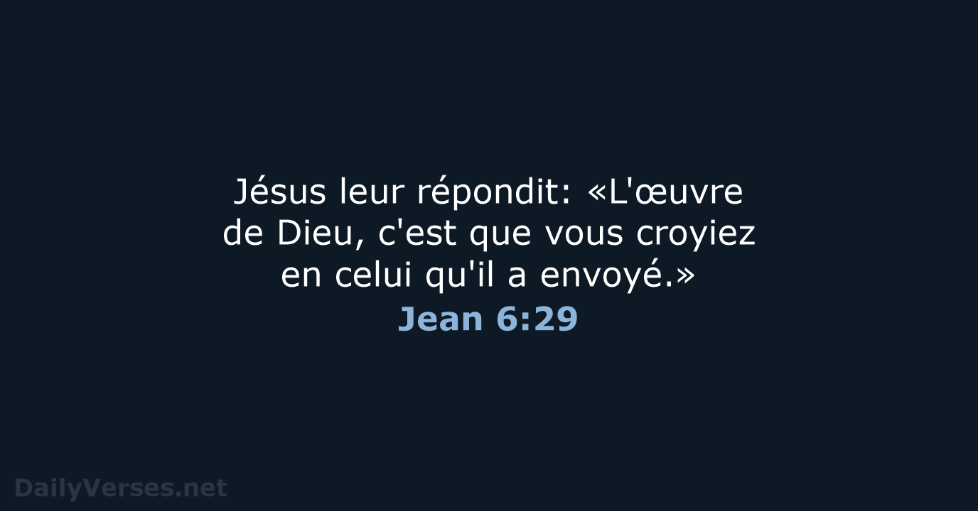 Jean 6:29 - SG21