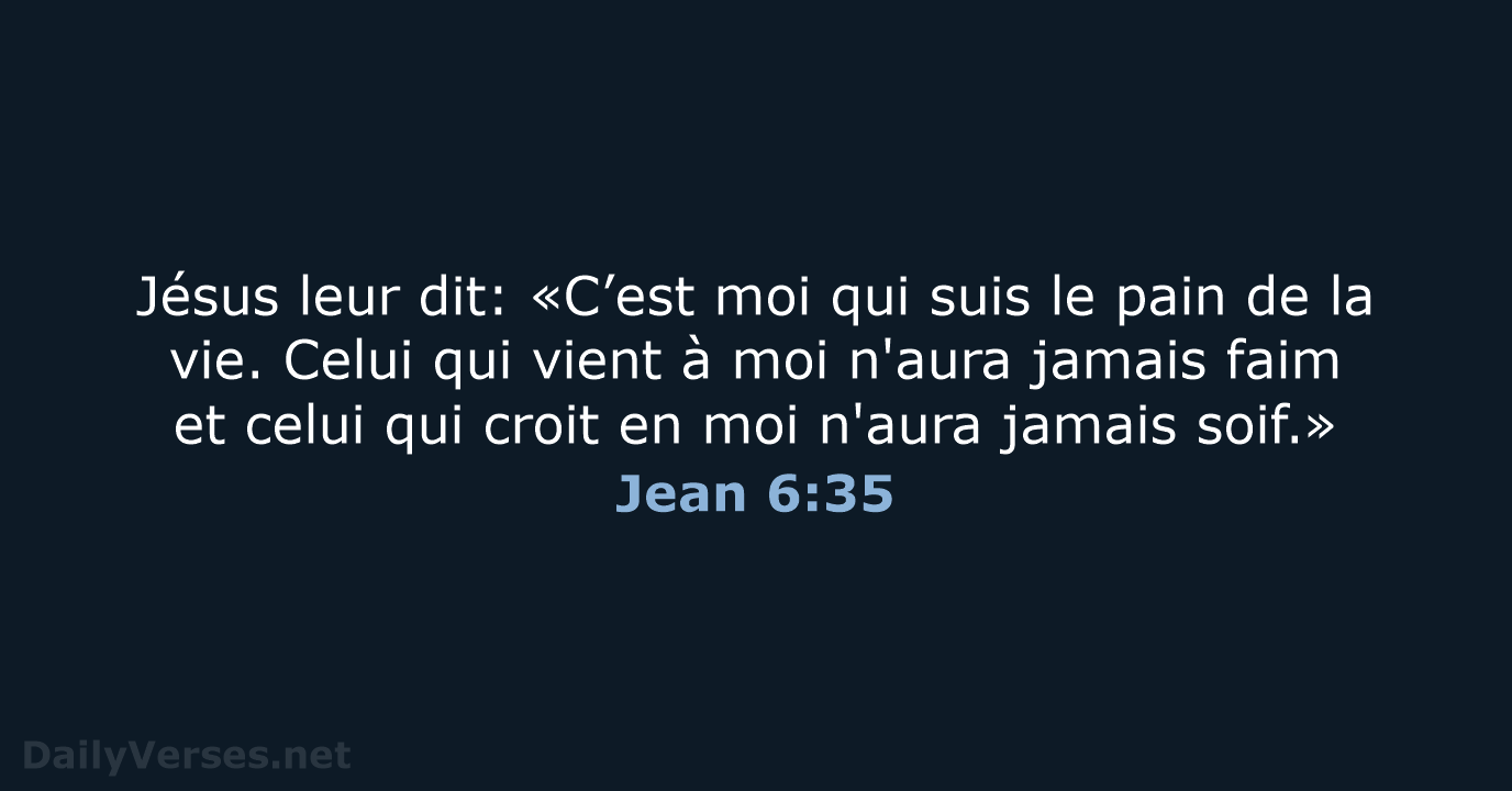 Jean 6:35 - SG21
