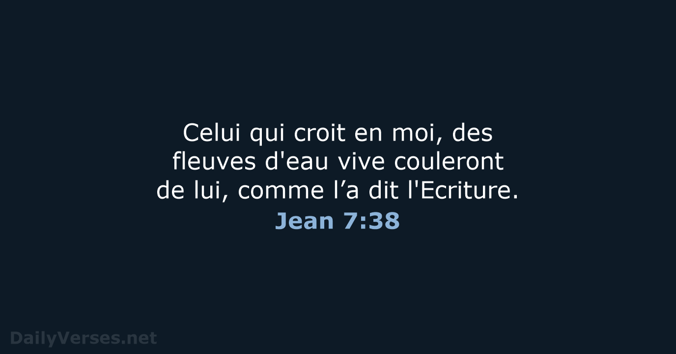Jean 7:38 - SG21
