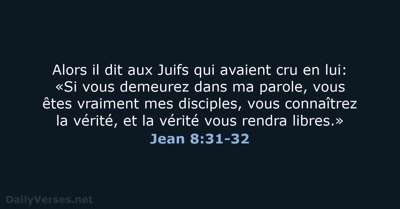 Jean 8:31-32 - SG21