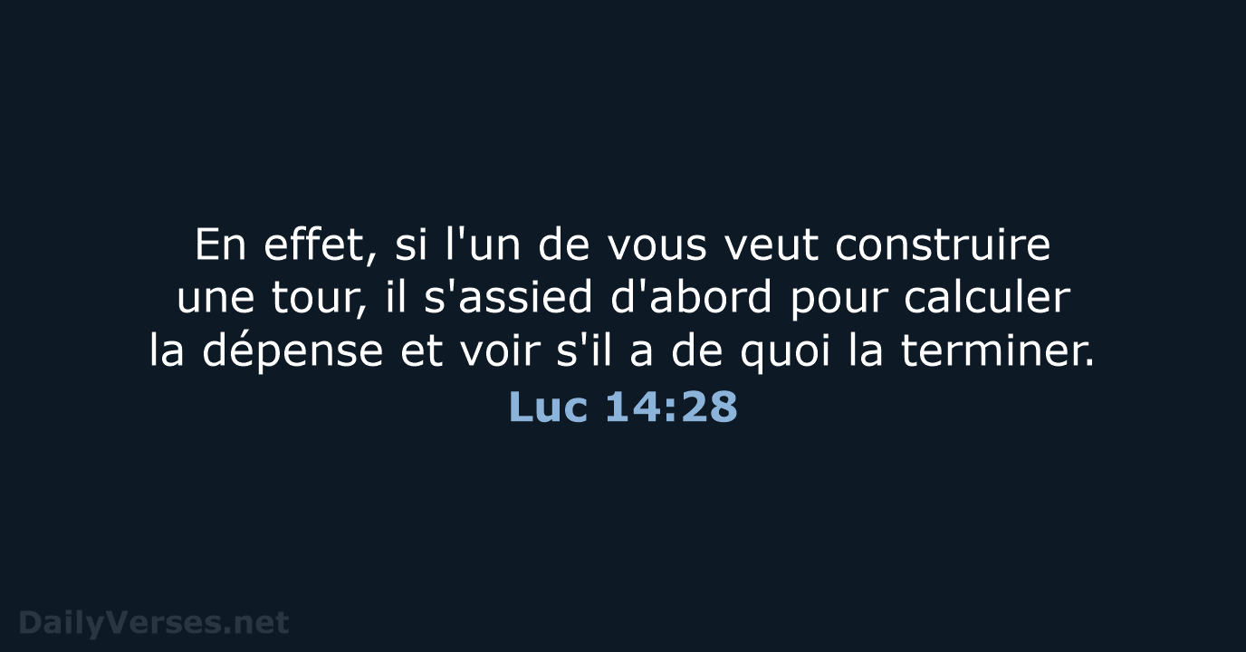 Luc 14:28 - SG21