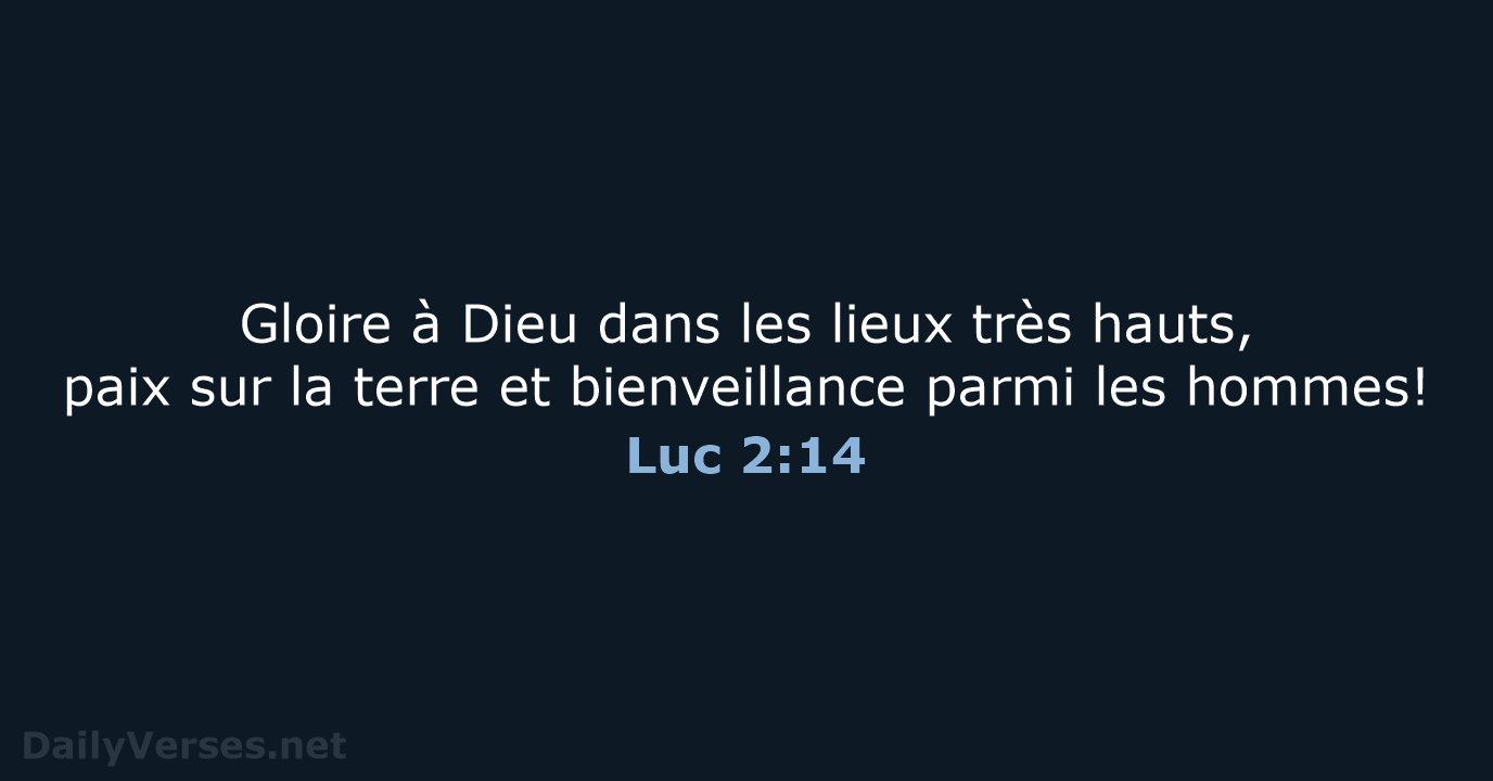 Luc 2:14 - SG21