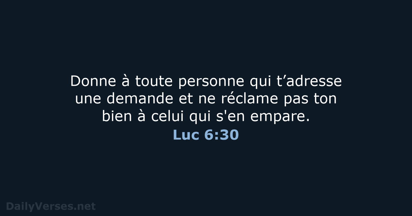 Luc 6:30 - SG21