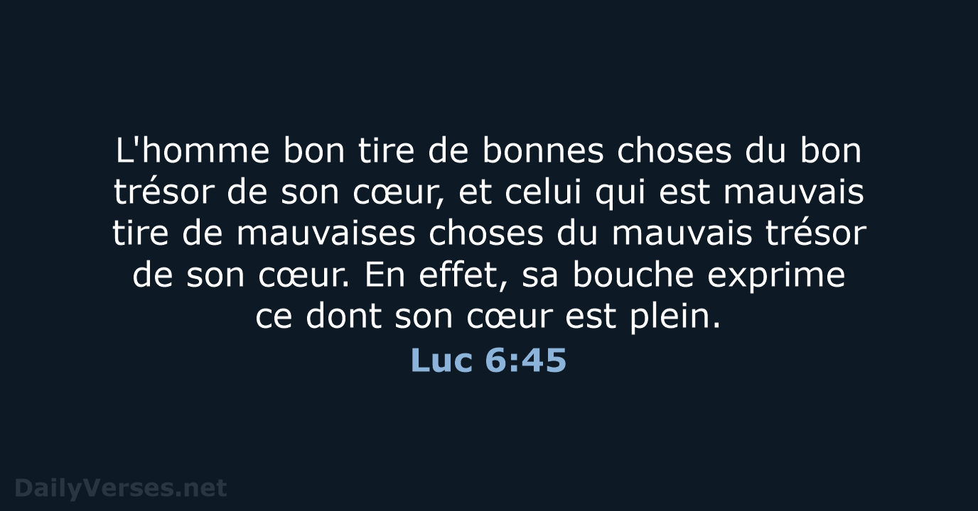 Luc 6:45 - SG21