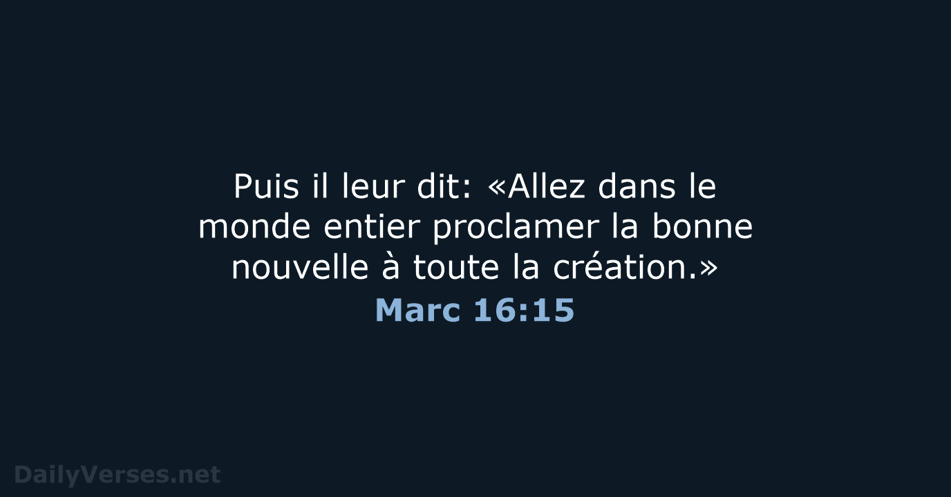 Marc 16:15 - SG21