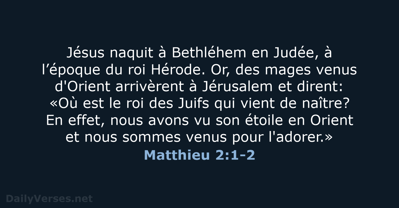 Matthieu 2:1-2 - SG21