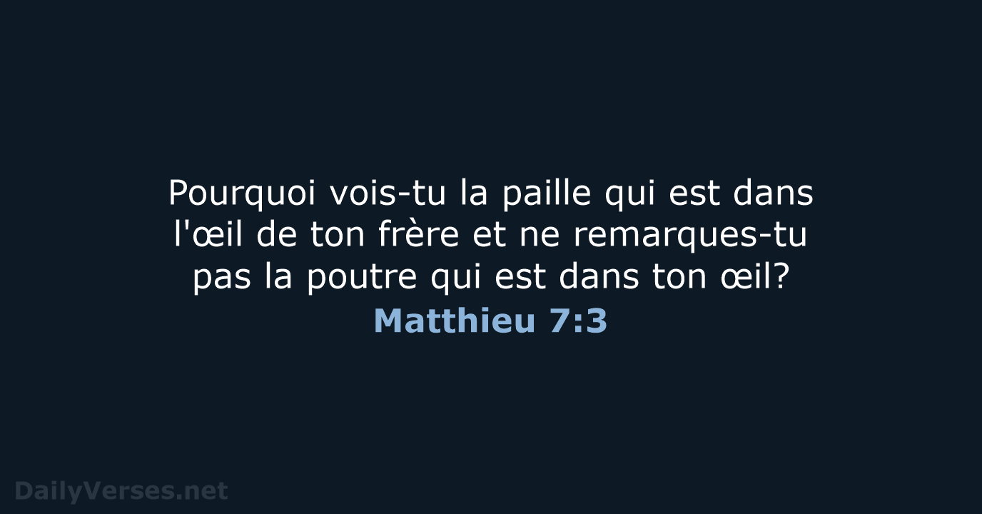 Matthieu 7:3 - SG21