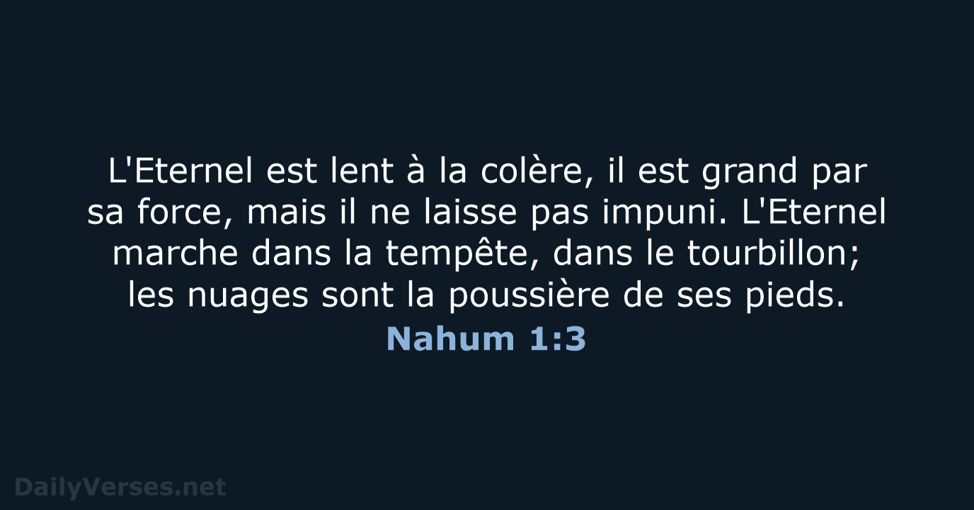 Nahum 1:3 - SG21