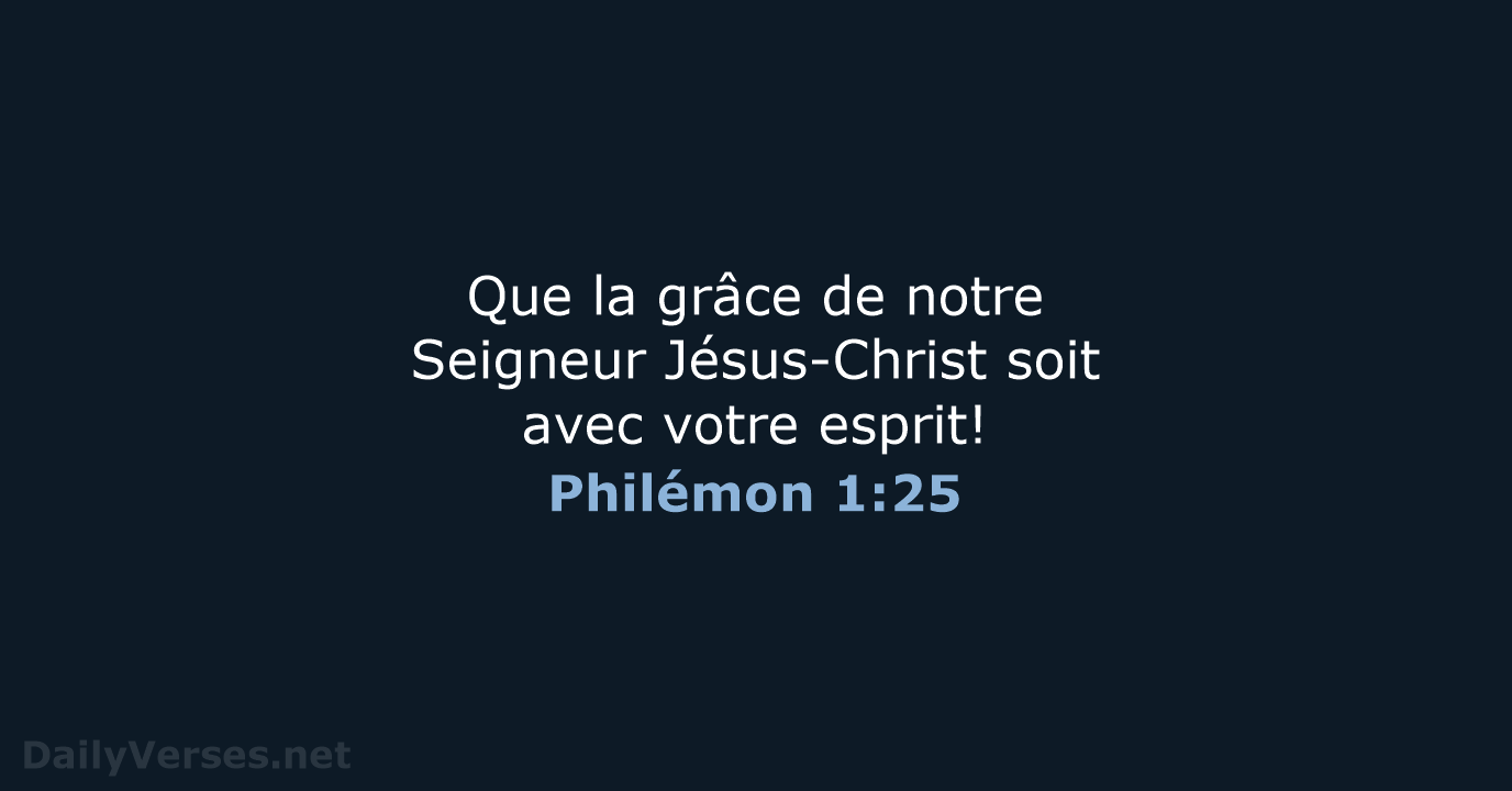 Philémon 1:25 - SG21