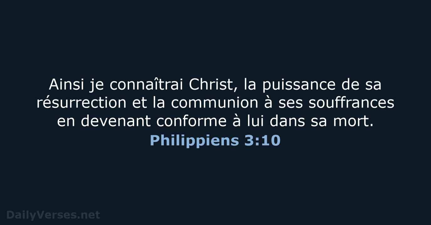 Philippiens 3:10 - SG21