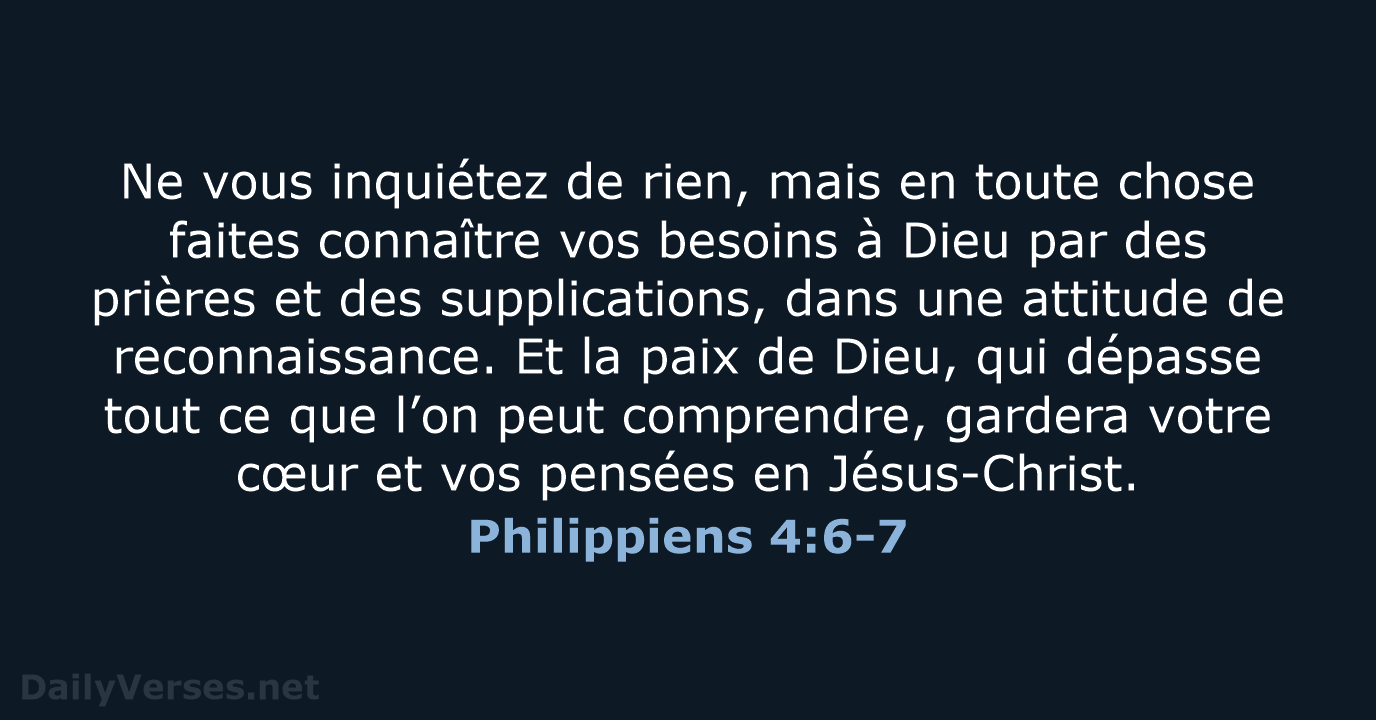Philippiens 4:6-7 - SG21