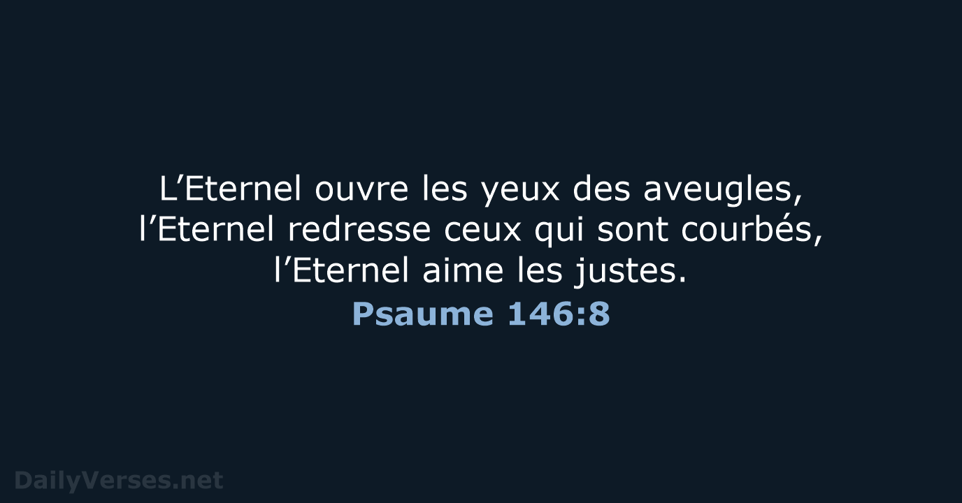 Psaume 146:8 - SG21
