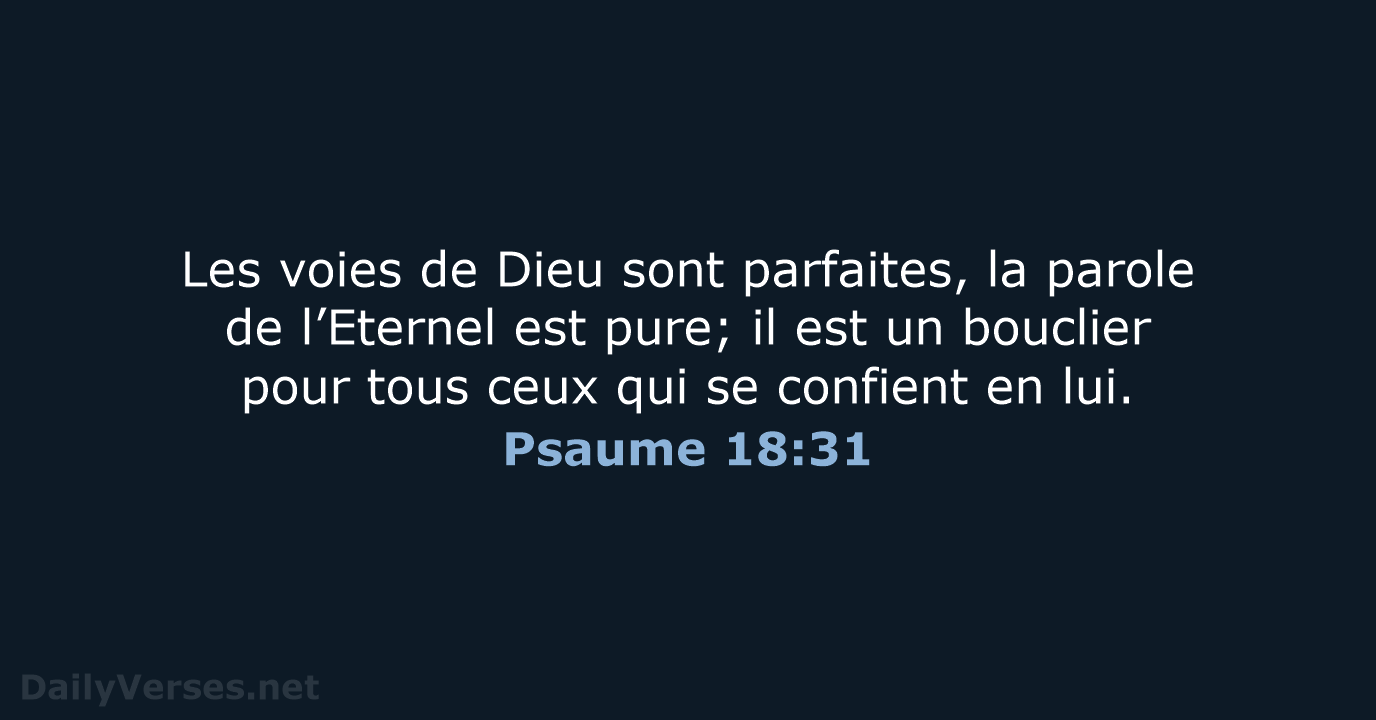 Psaume 18:31 - SG21