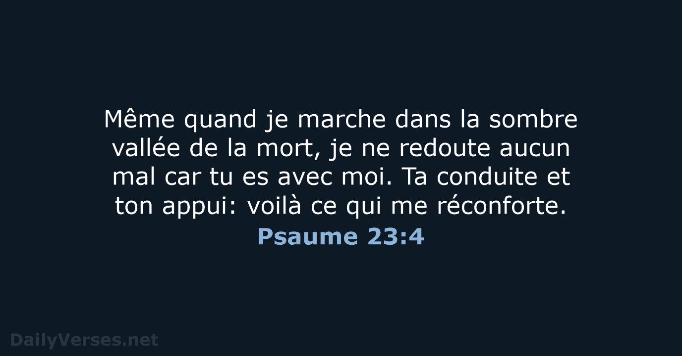 Psaume 23:4 - SG21