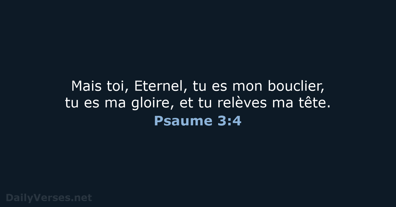Psaume 3:4 - SG21