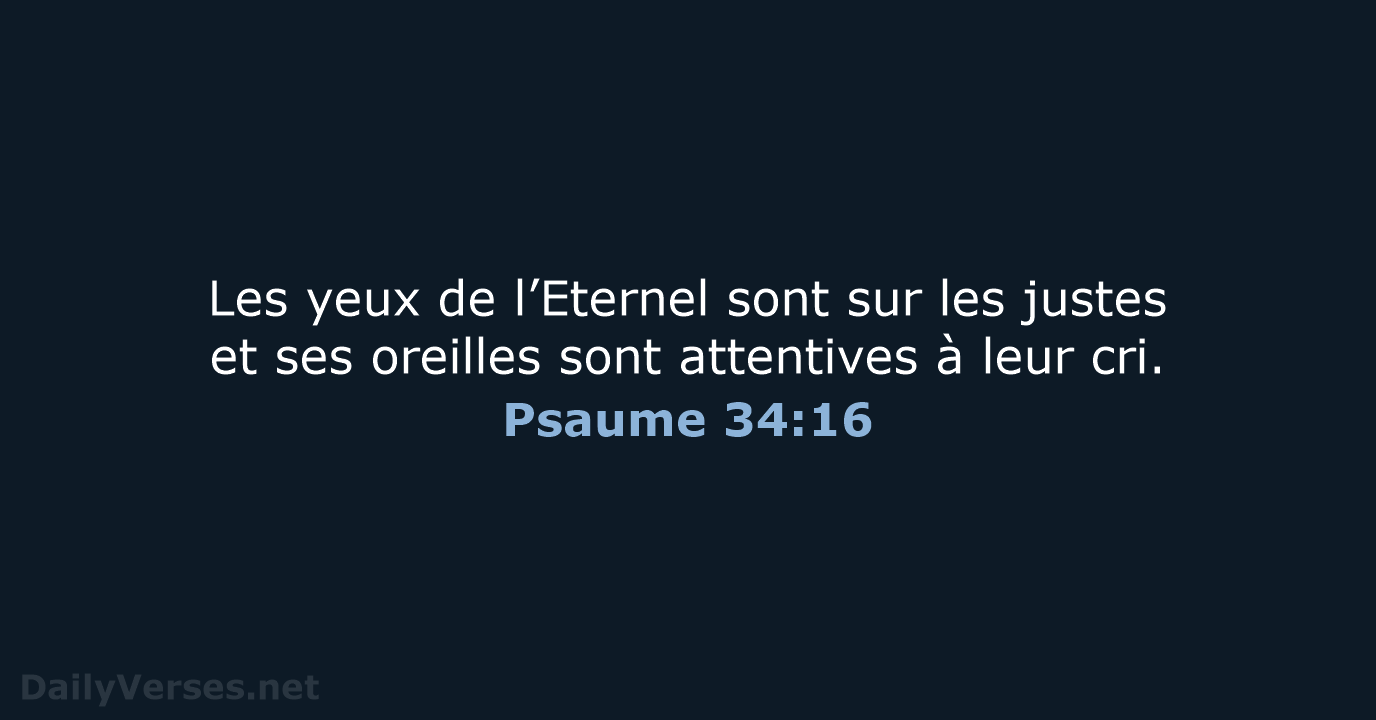 Psaume 34:16 - SG21