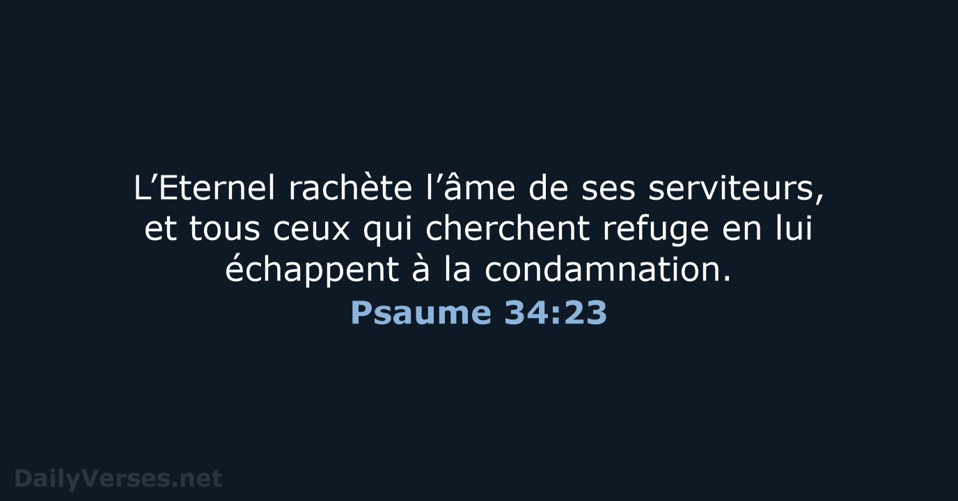 Psaume 34:23 - SG21