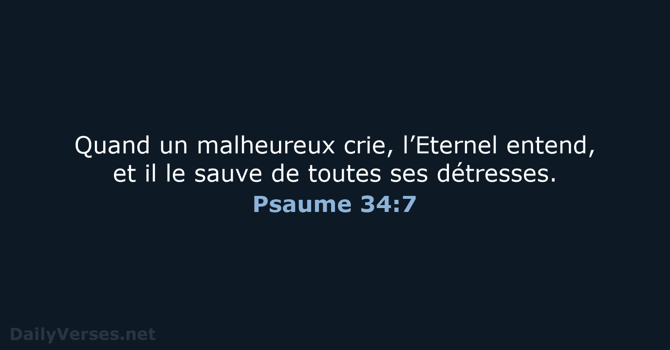 Psaume 34:7 - SG21