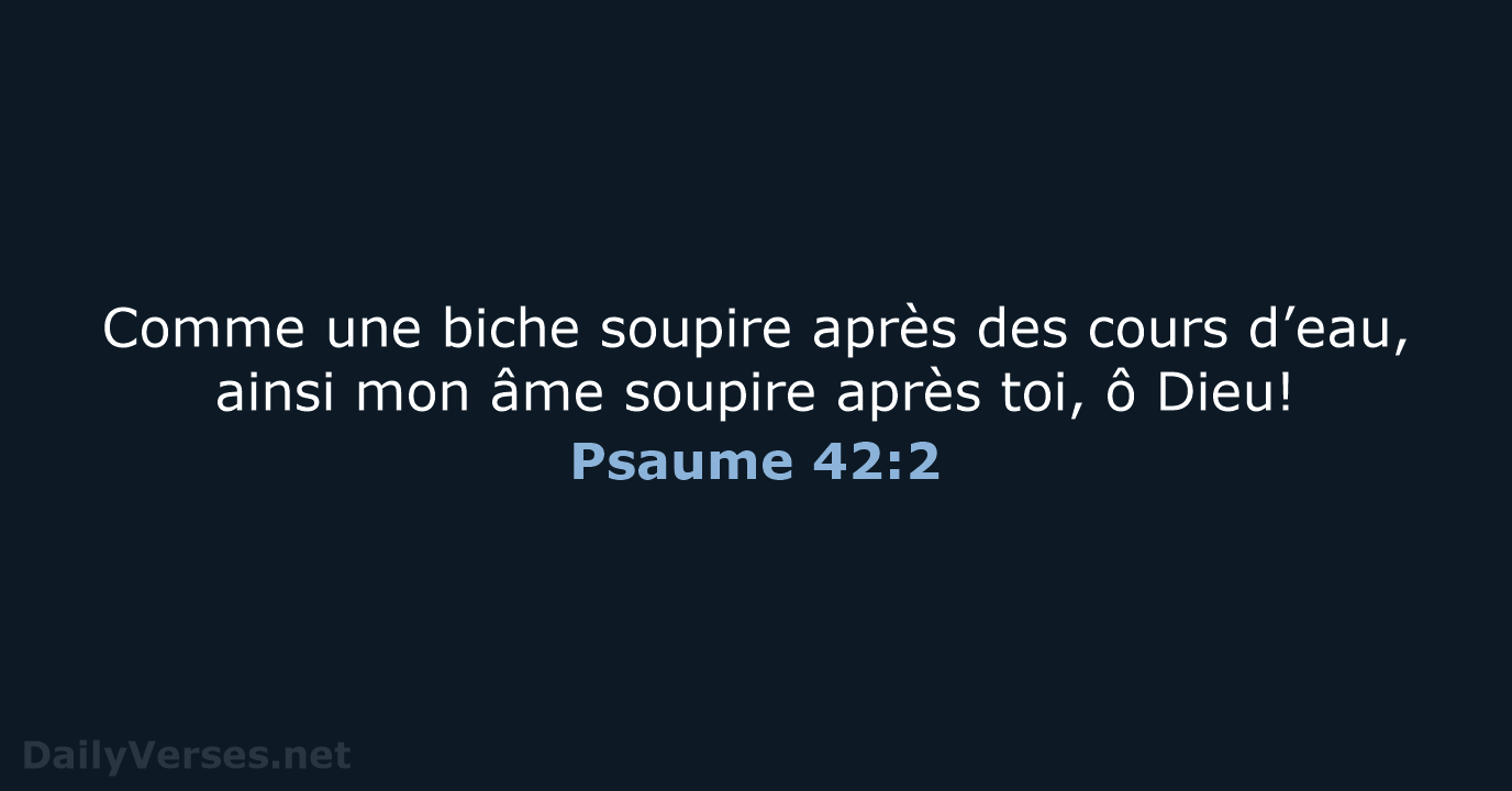 Psaume 42:2 - SG21
