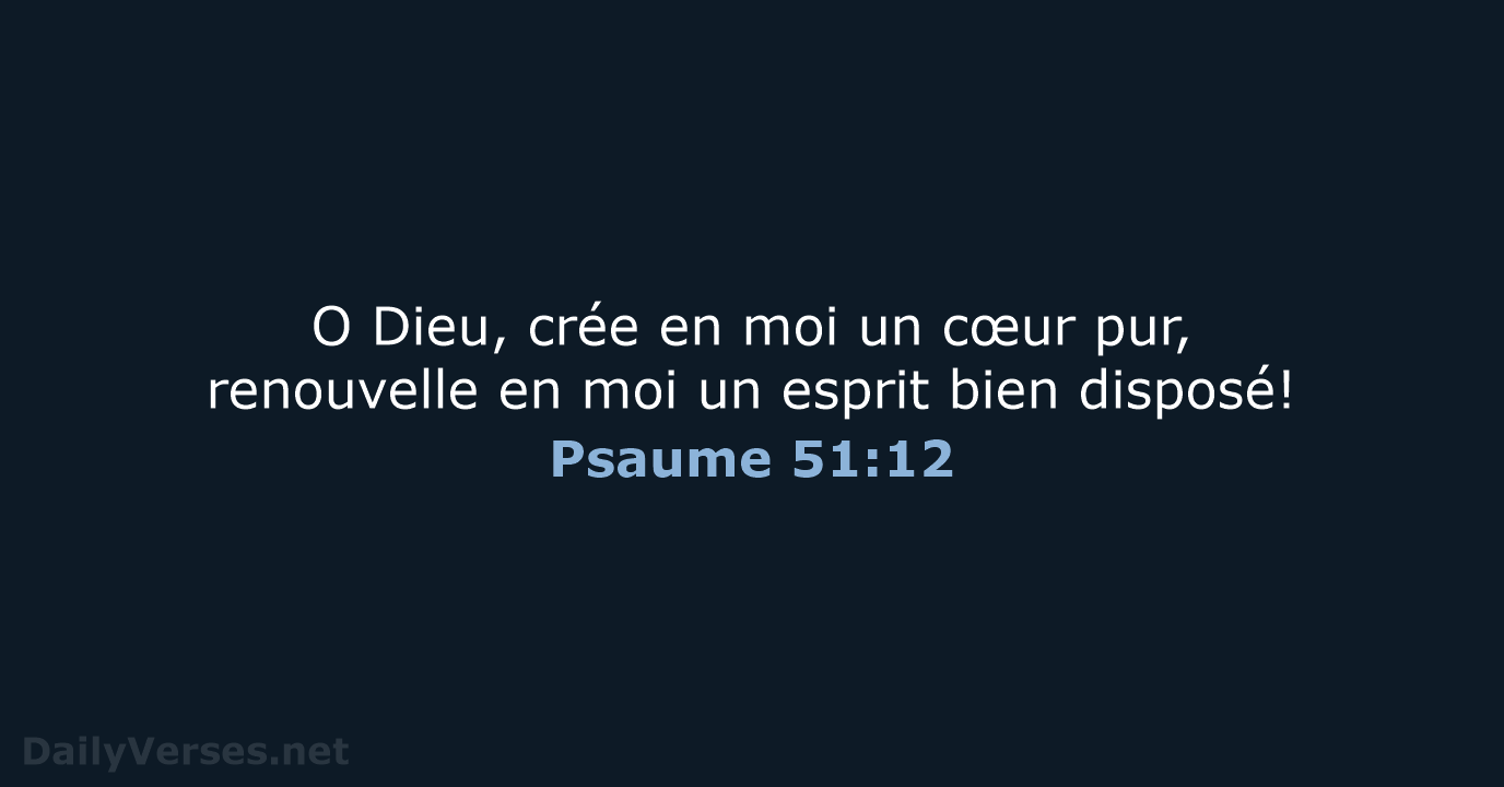 Psaume 51:12 - SG21