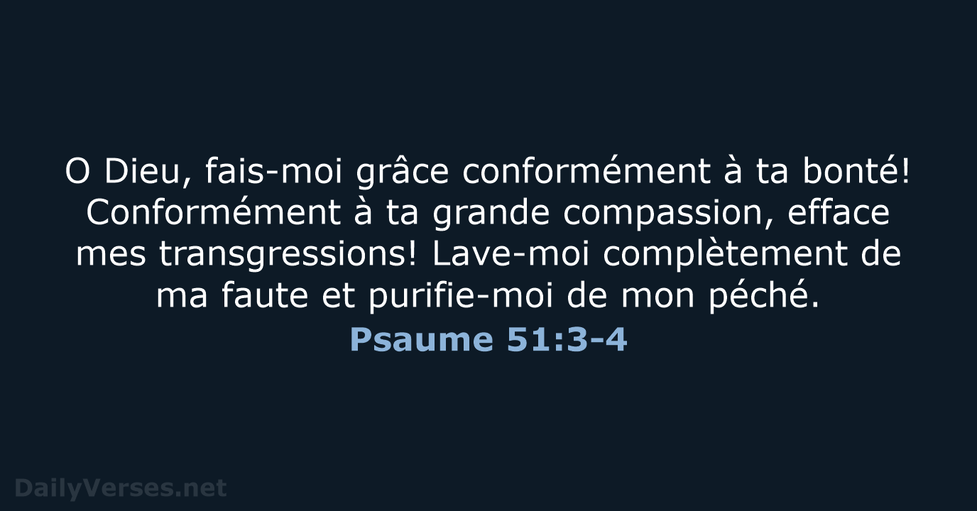 Psaume 51:3-4 - SG21