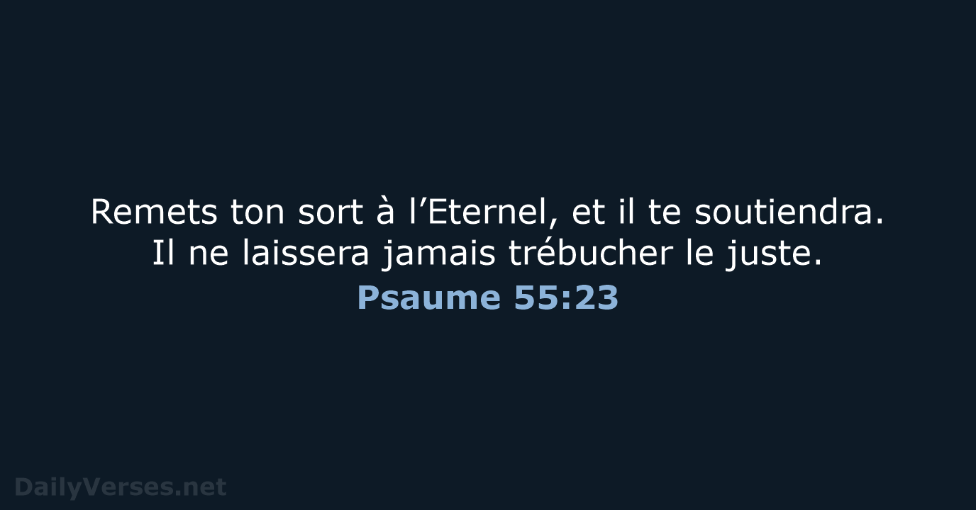 Psaume 55:23 - SG21