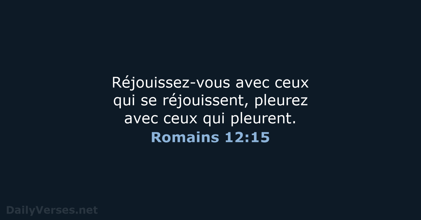 Romains 12:15 - SG21