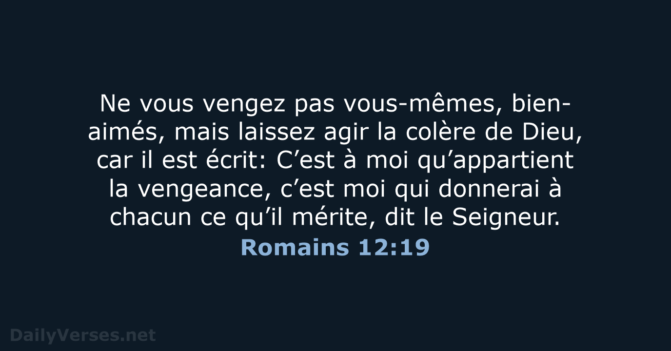 Romains 12:19 - SG21